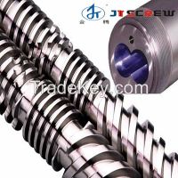 extrusion line conical twin screw barrel for pvc pipe/ sheet