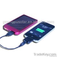 8000mAh Portable Solar Charger for iPad/iPhone, with Leather Case