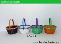 fashion rect easter bamboo basket|Fruit basket