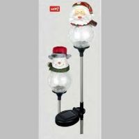 Stainless Steel LED Solar X-mas Stake Light