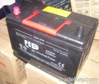 Miantenance Free car battery 12V80AH