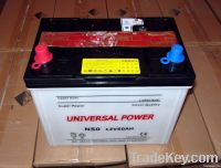 N50 12V 50AH dry charged car battery