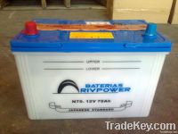 dry charged car/automotive battery N70L