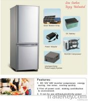 Solar refrigerator with solar panel and solar power supply system 178L