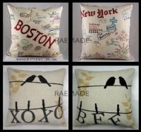 Embroiderd Printed Decorative Pillow Throw Pillow Cushion