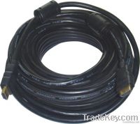 50ft HDMI male to male gold plated cable, black