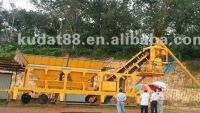 mobile concrete mixing plant