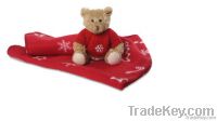 plush bear & fleece blanket