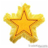 felt embroidered star badge