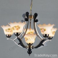 Traditional glass chandelier lamp