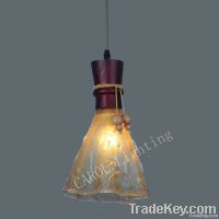 Simple design wood pendant light