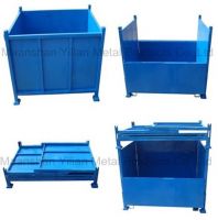 Steel pallet container for storage and logistc