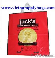 Soft loop handle plastic bag
