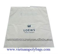 One printing color LDPE draw tape plastic poly bag
