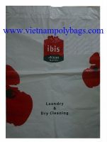 white draw-tape LDPE plastic poly bags