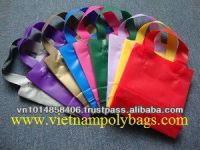colored soft loop plastic shopping bag - high quality