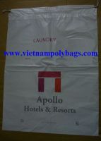 Elastic cotton closure bag for laundy