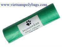 green garbage bag on roll made in Vietnam