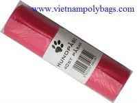 red garbage bag on roll made in Vietnam