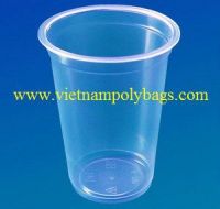 Disposable plastic cup