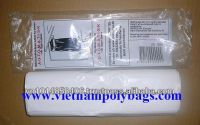 LDPE white bag on roll