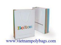 Multi color printing shopping paper bag