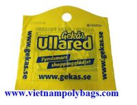 Special handle shopping plastic bag