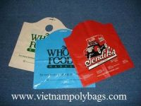 Safe food carrier wave top plastic bag