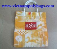 rigid handle plastic shopping bag