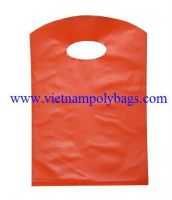 Shopping wave top handle plastic bag