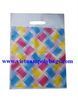 Diamond punch out handle plastic poly bag