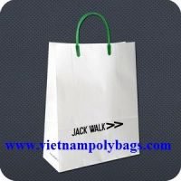 Shopping with nice Rigid handle plastic bag