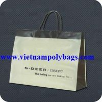 Shopping with nice Rigid handle plastic bag