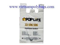 Shopping HDPE plastic poly singlet bags