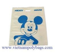 Hot sale punch out handle poly plastic bag