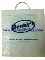 rigid handle plastic shopping bag