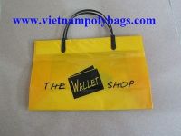 rigid handle plastic shopping bag