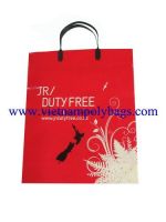 rigid handle plastic poly bag