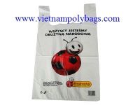 Shopping handle plastic bag