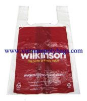 Hot sale HDPE T-shirt plastic bag
