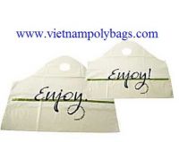 Take out wave top handle plastic carry bag