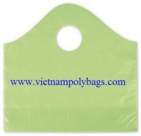 WT-31 Green plain wave top handle plastic bag