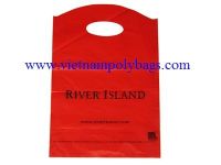 wave top poly plastic handle bag