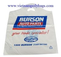 Logo printing wave top plastic bag