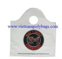 Food carry out wave top poly bag