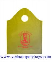 LDPE wave top plastic shopping bag