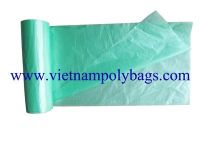 BOR-86 Vietnam packaging green refuse bag on roll