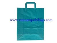 Bottle packaging tri-fold handle poly plastic bag 