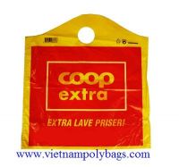 WT-06 Yellow Wave top handle plastic bag 
