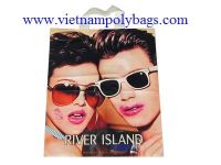 Fashion loop handle poly plastic bag 